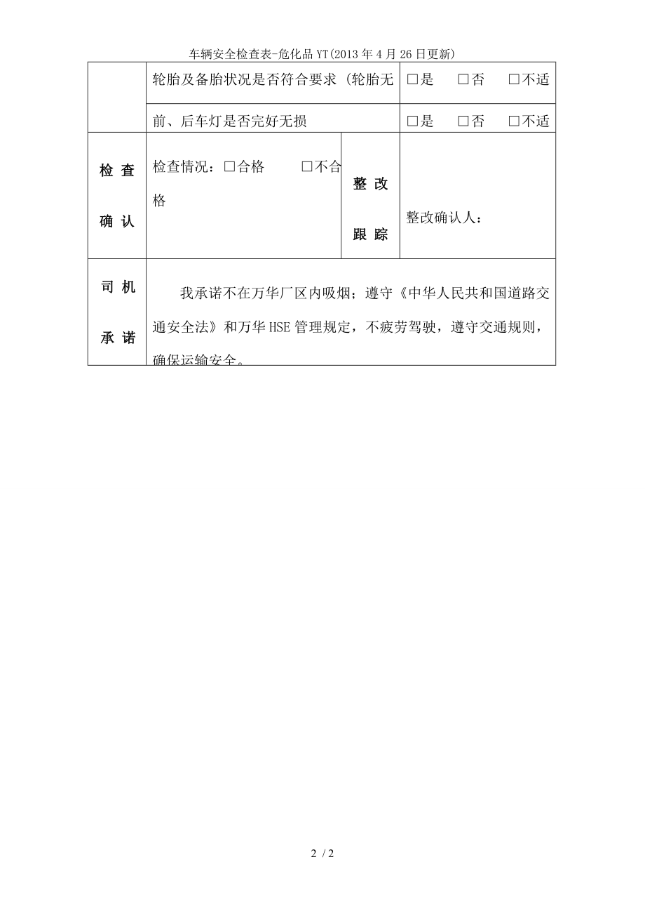 车辆安全检查表危化品YT.docx_第2页