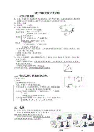 中考物理复习--实验分类详解.docx