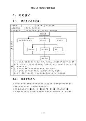 用友U固定资产操作指南.docx