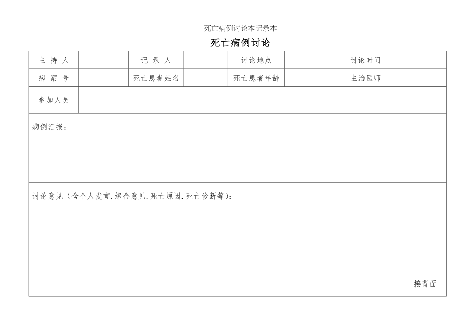 死亡病例讨论本记录本.docx_第2页