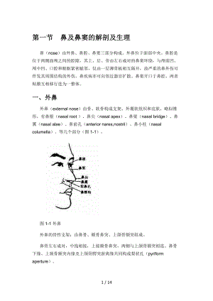 第一节鼻及鼻窦的解剖及生理.docx