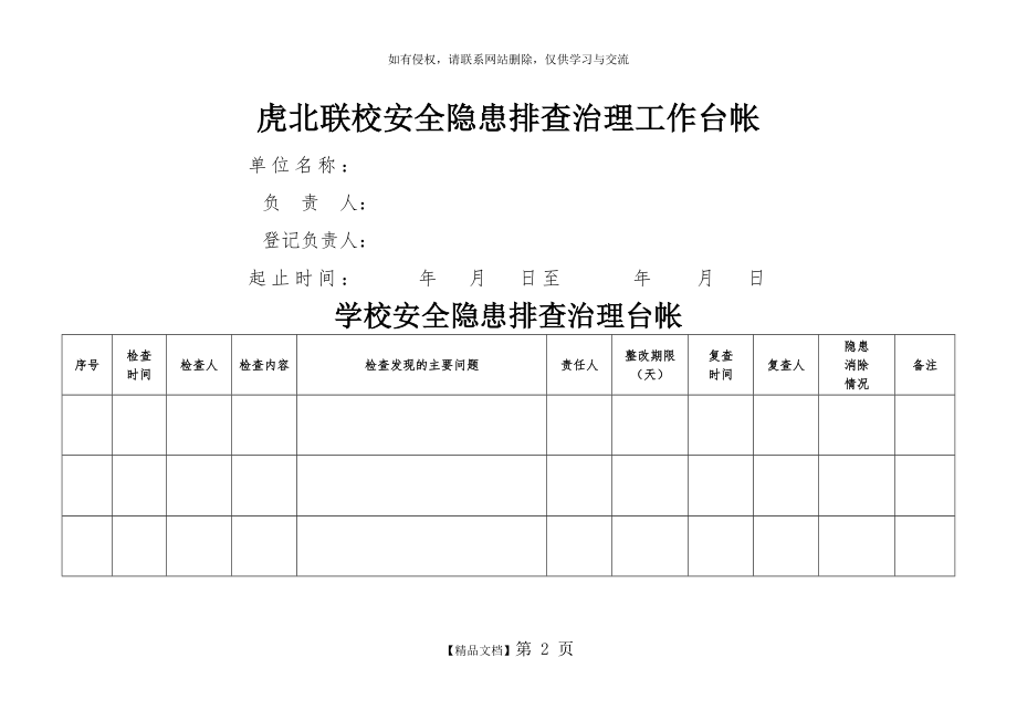 学校安全隐患排查治理工作台帐.doc_第2页