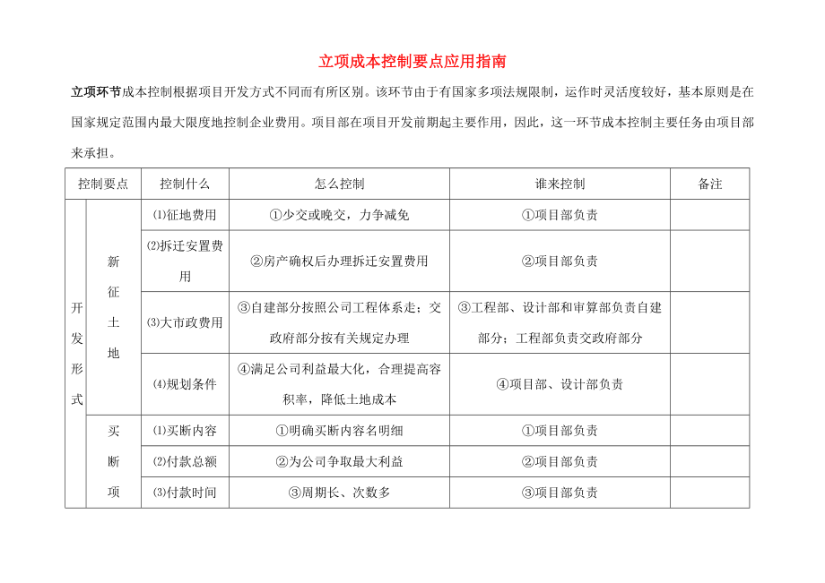 房产公司成本控制指南.docx_第1页