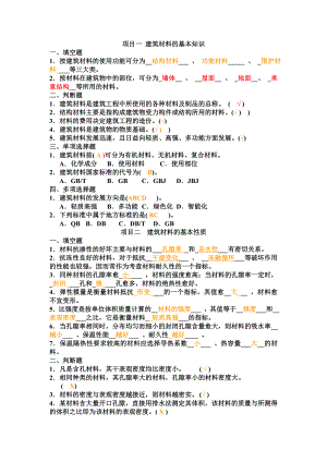 《建筑材料》习题集(1).doc