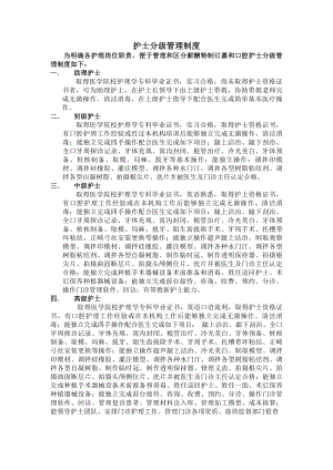 口腔护士分级管理制度.docx