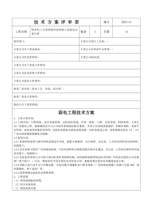 技改方案评审表特变电工.doc