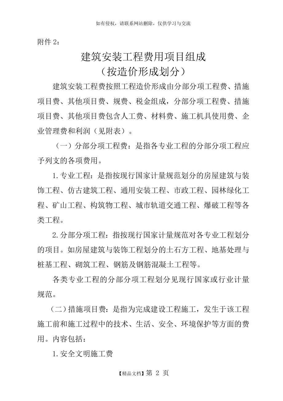 建筑工程费用组成(按造价划分).doc_第2页