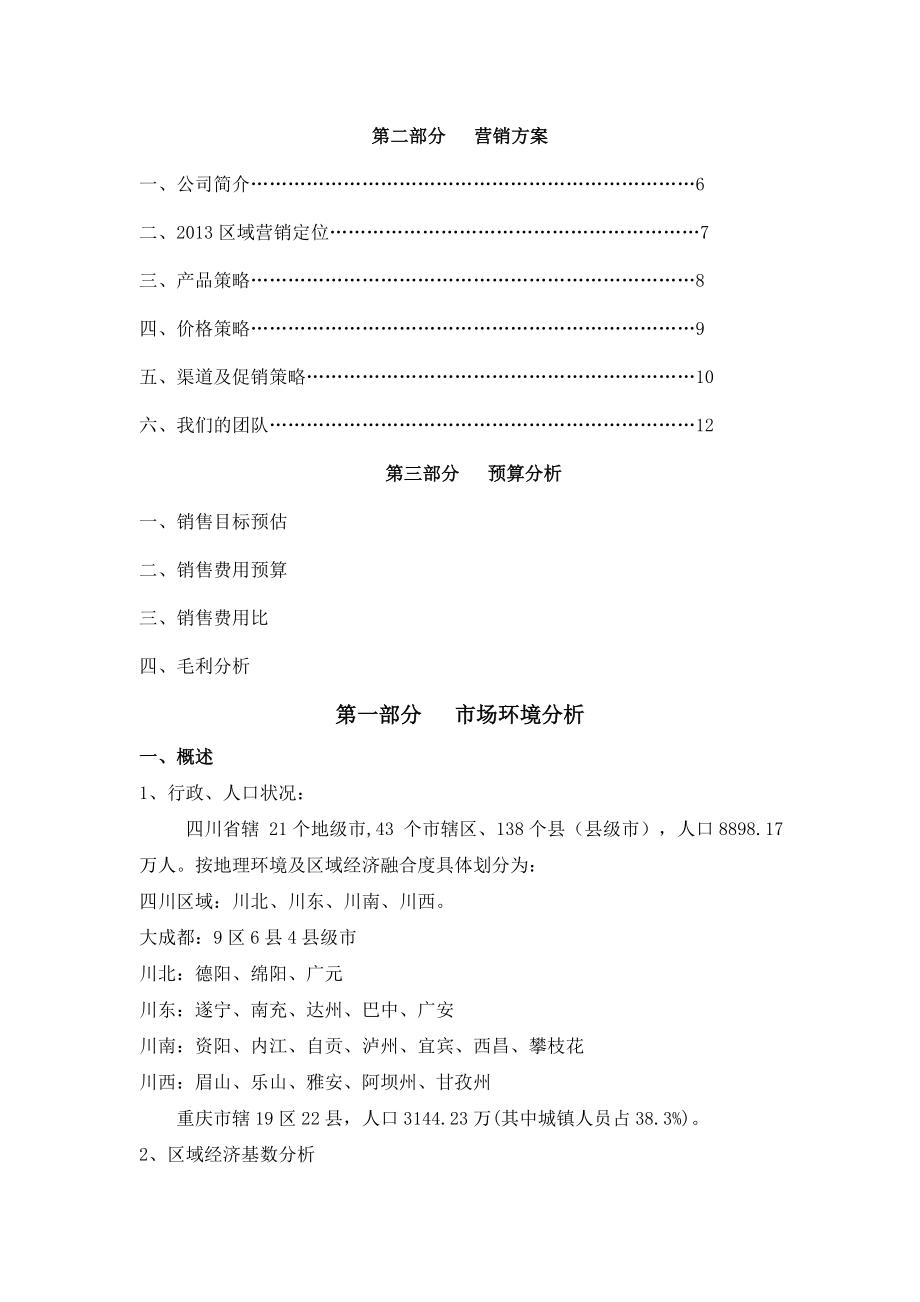 2013湖北宏凯工贸川渝地区市场营销方案.doc_第2页