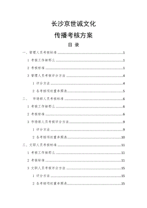 文化传播公司考核方案DOC.doc