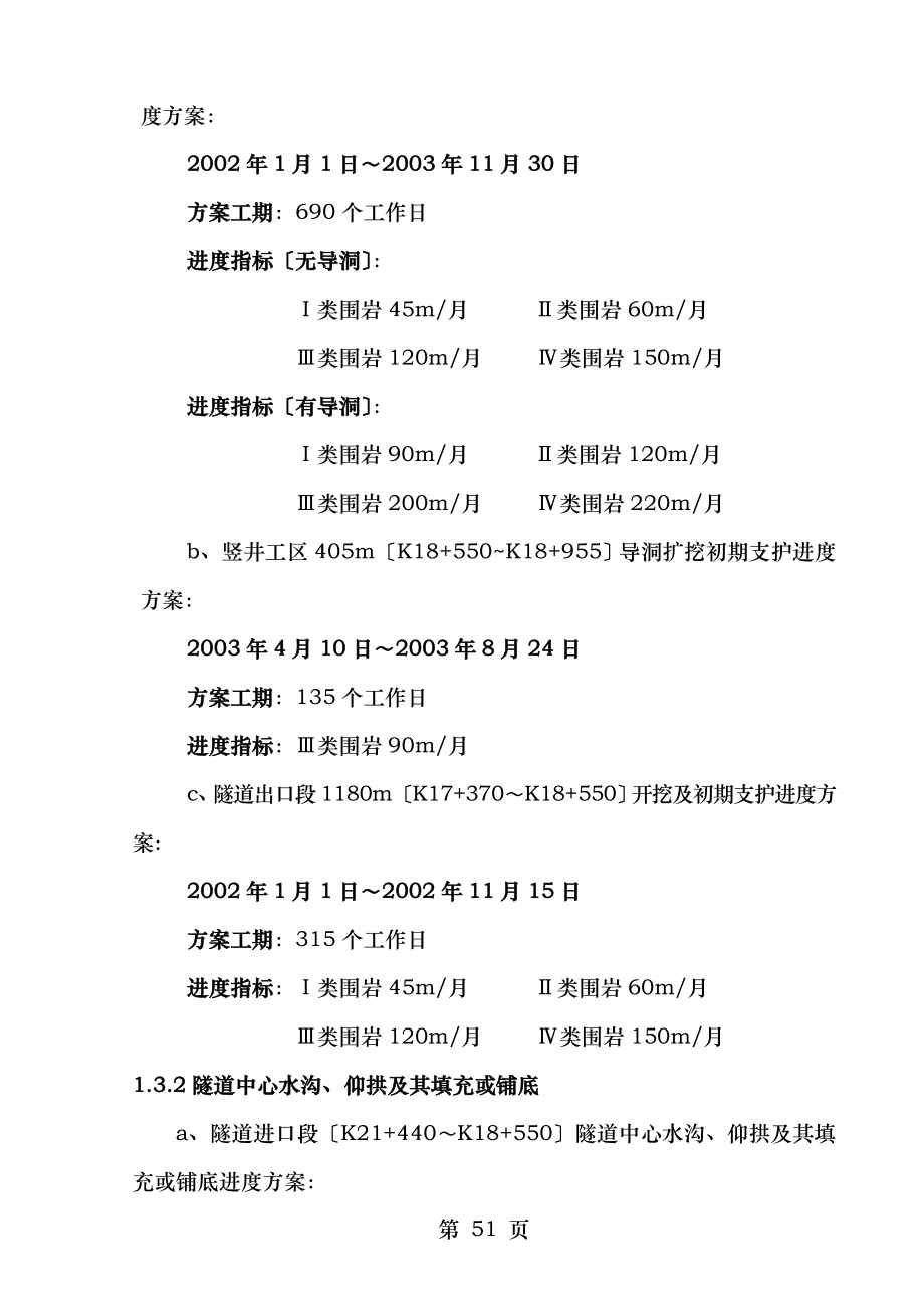 施工进度计划和进度网络图施工进度横道图.doc_第2页