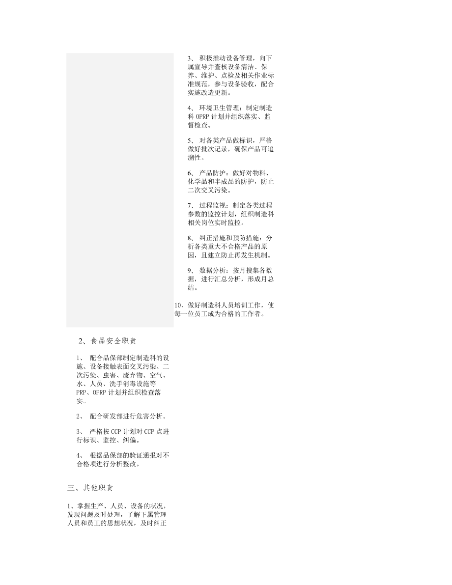 制造科科长岗位职责.docx_第2页