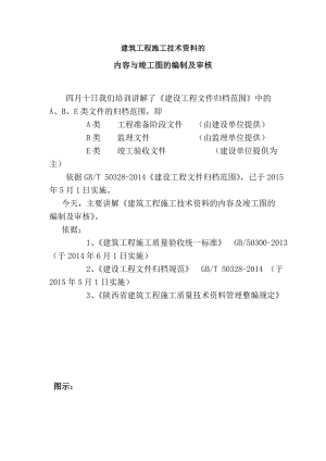 建筑工程施工技术资料的内容和竣工图的编制与审核.docx