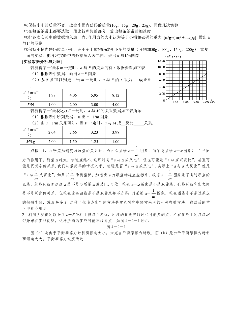 探究加速度与力、质量的关系-实验报告.doc_第2页