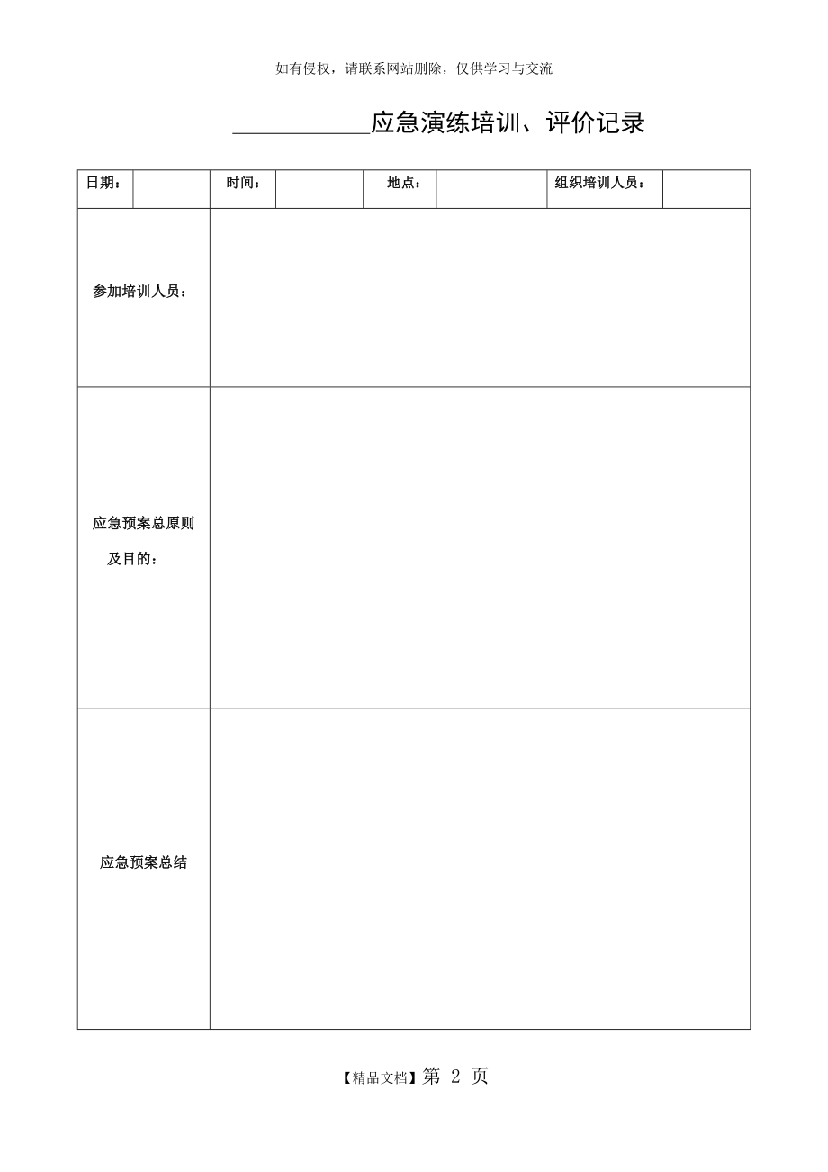 应急演练培训记录.doc_第2页