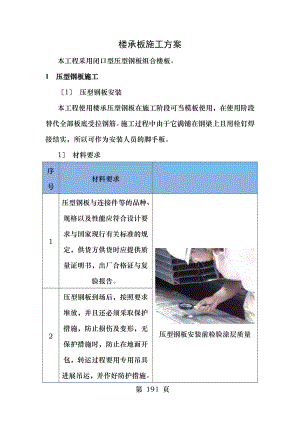 闭口型压型钢板组合楼板施工工艺.doc