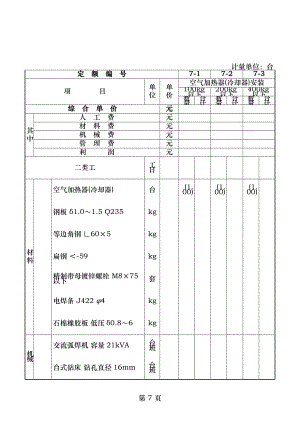 第一章通风及空调设备及部件制作安装定额.doc