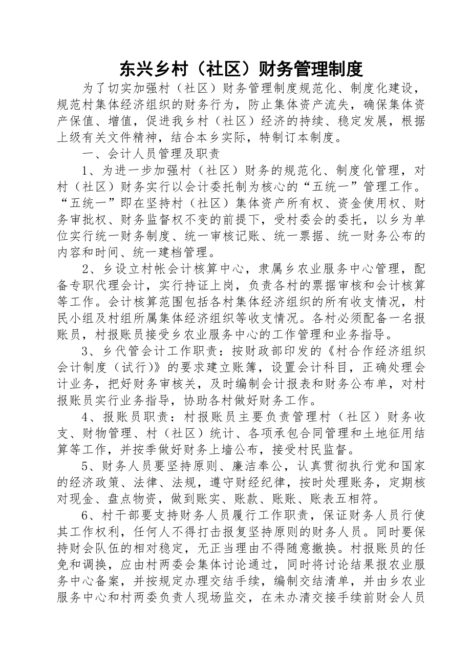 东兴乡村财务管理制度.docx_第1页