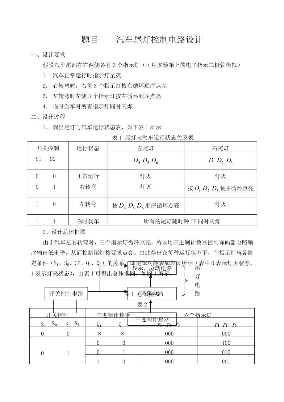 数字逻辑电路课程设计指导书.doc_第1页