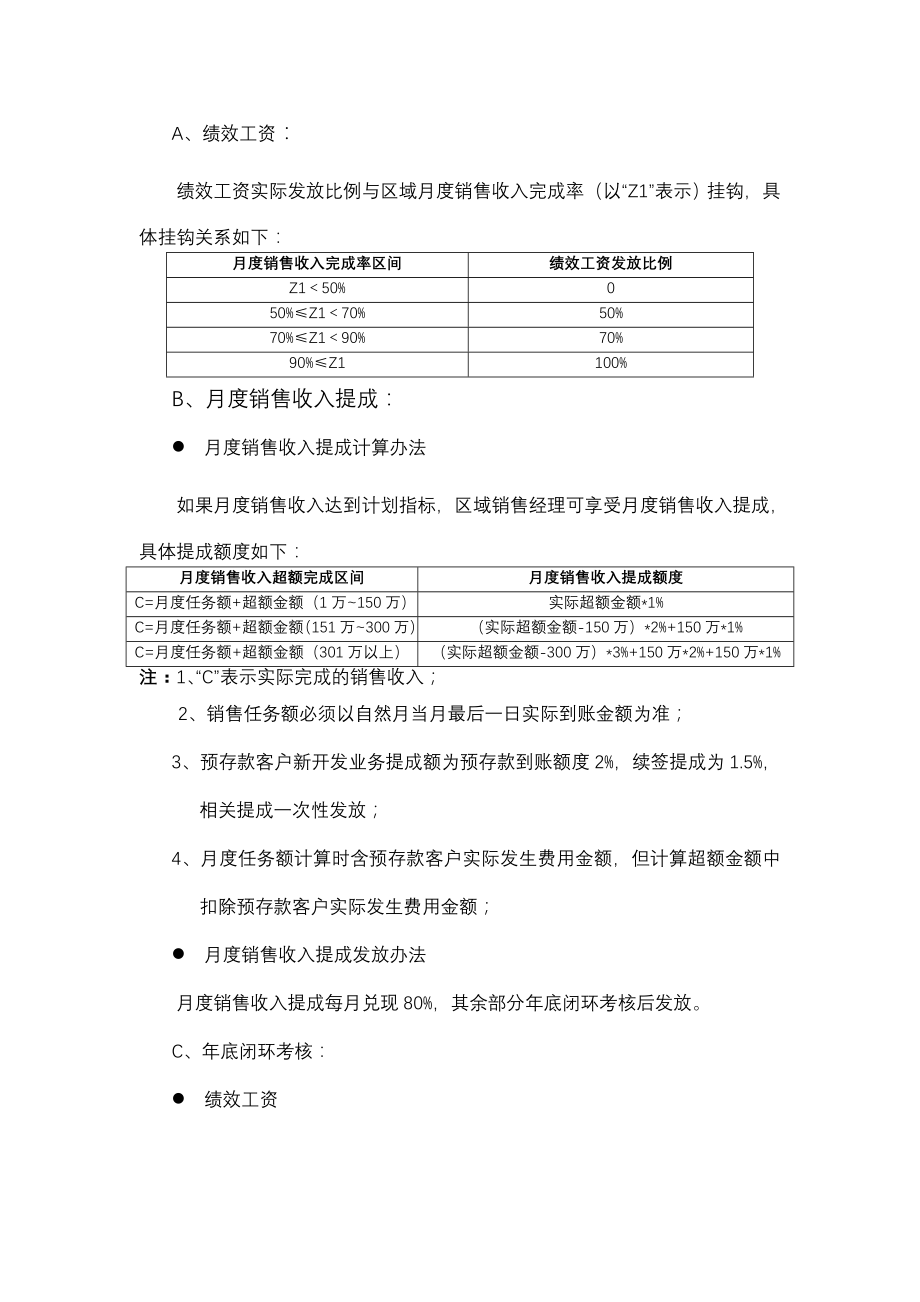 年度市场销售部销售业务人员考核方案.doc_第2页