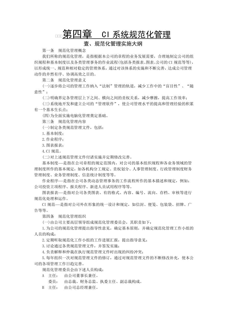 【企业制度】CI系统规范化管理.docx_第1页