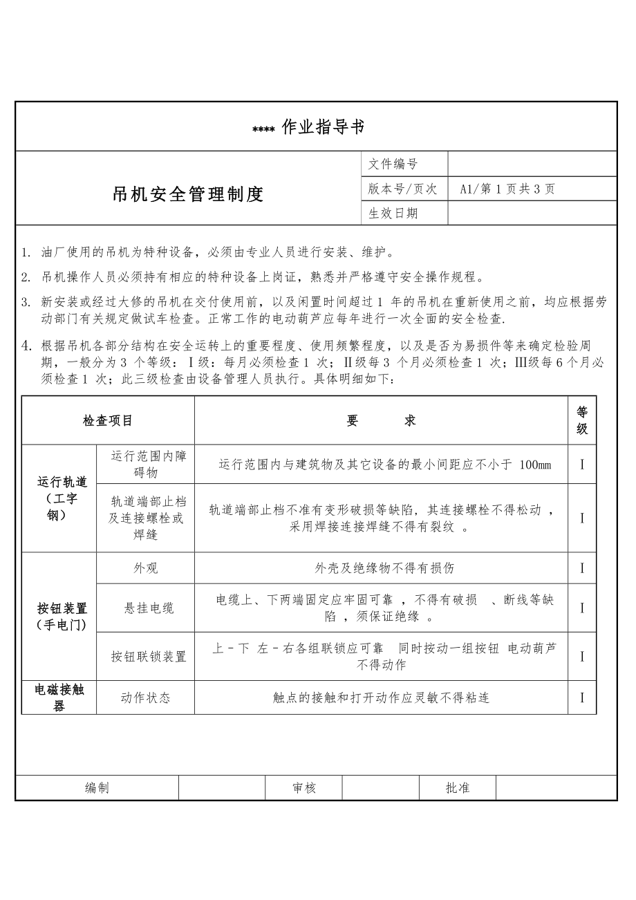 吊机安全管理制度.docx_第1页