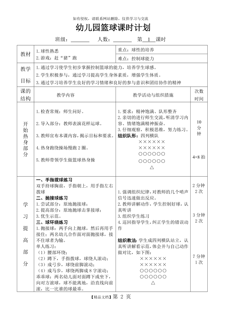 幼儿篮球第一课时教案.doc_第2页