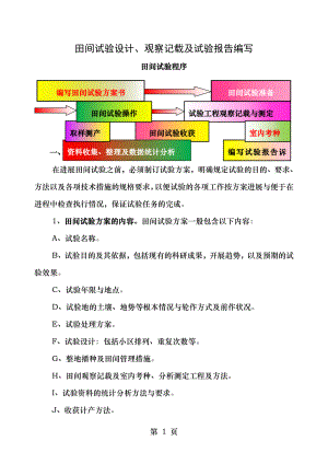 田间试验设计观察记载及试验报告编写.doc