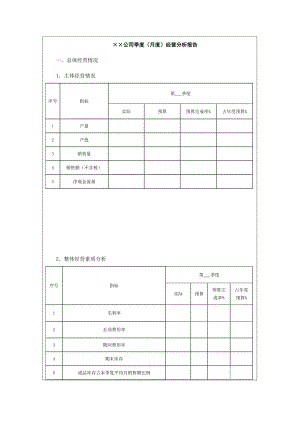 ××公司季度经营分析报告模板.doc