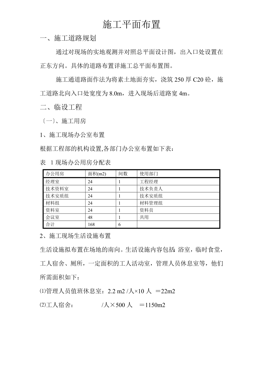 总平面布置临建方案.doc_第1页