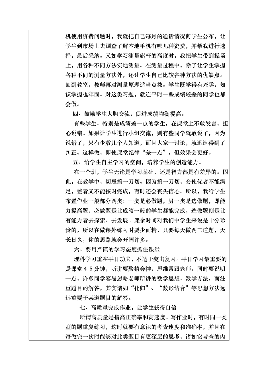 数学教师培训活动记录表.doc_第2页