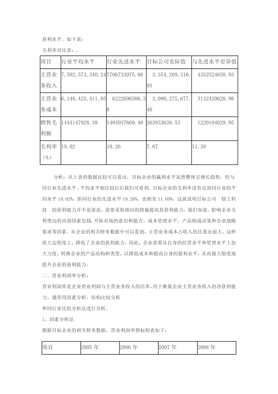 徐工科技获利能力分析报告.doc_第2页