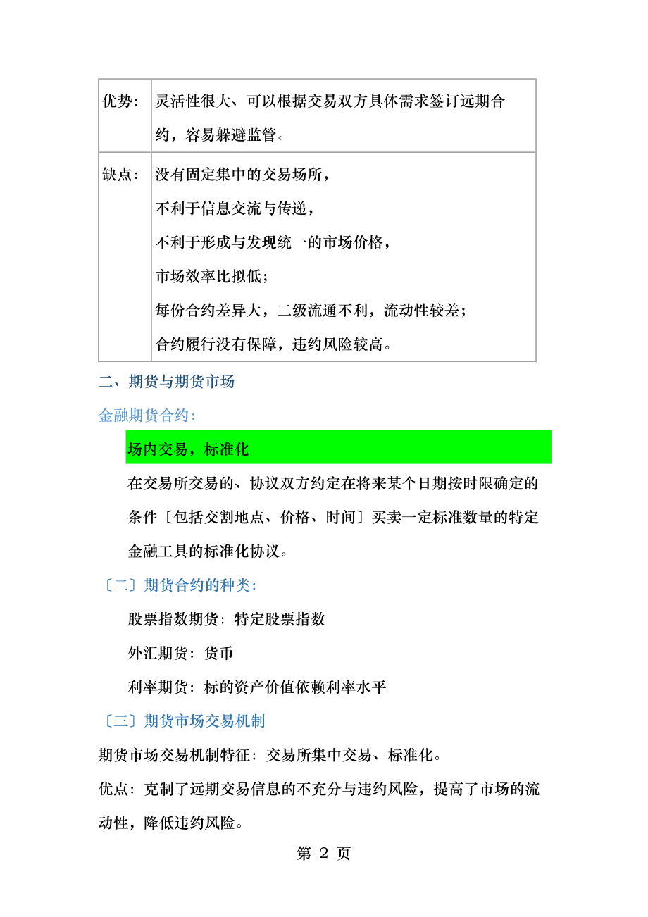 金融工程复习远期和期货.docx_第2页