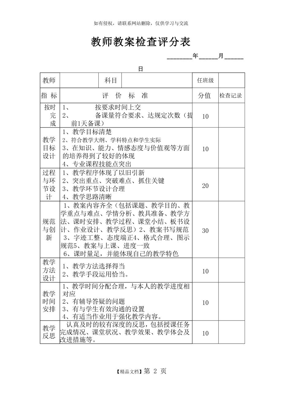 教师教案检查评分表.doc_第2页