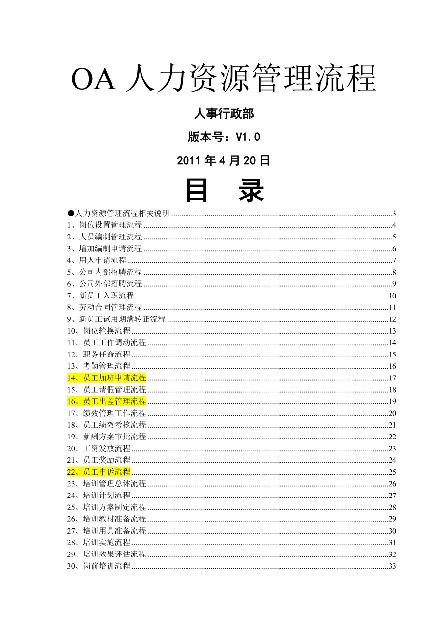 OA系统人事行政流程副本DOC.doc_第1页