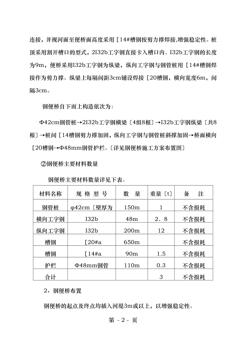 钢便桥施工专项方案.doc_第2页