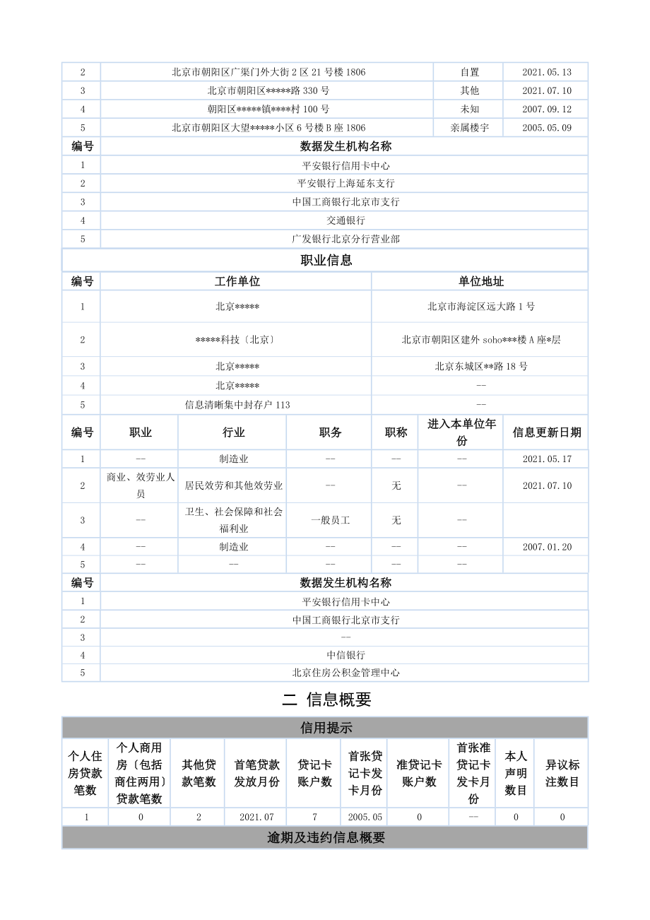 版人民银行个人征信报告样本可更改docx.docx_第2页