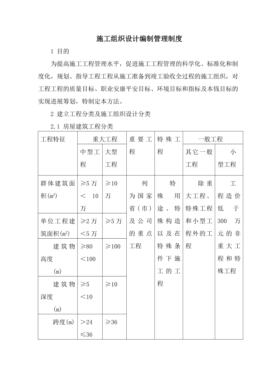 施工组织设计编制管理制度.docx_第1页