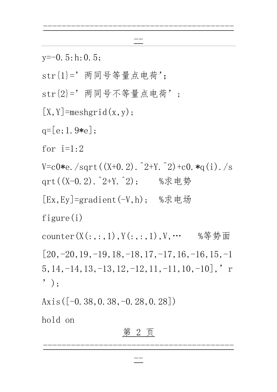 MATLAB在电磁学中的应用(21页).doc_第2页