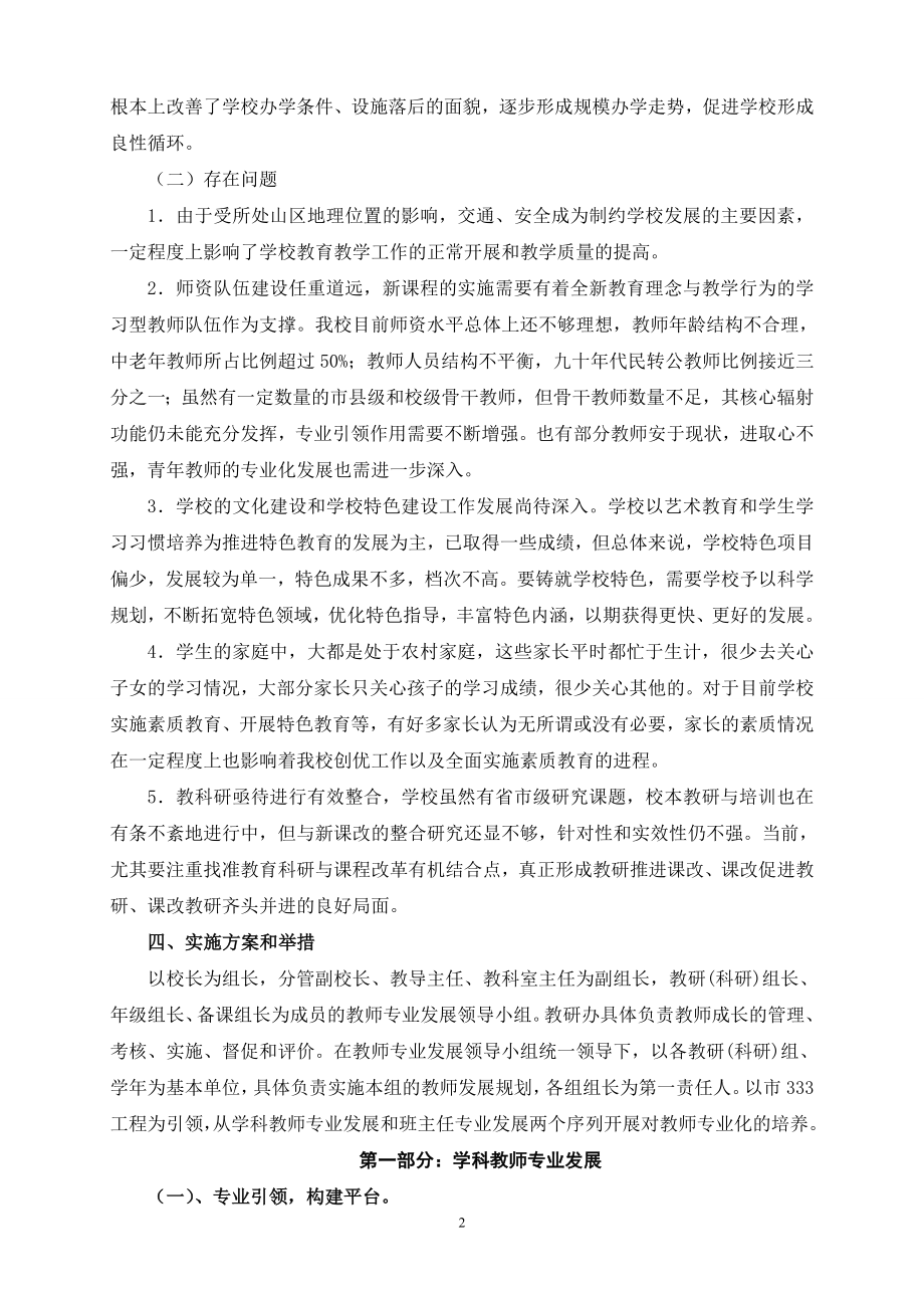 小学教师队伍建设三年规划.doc_第2页