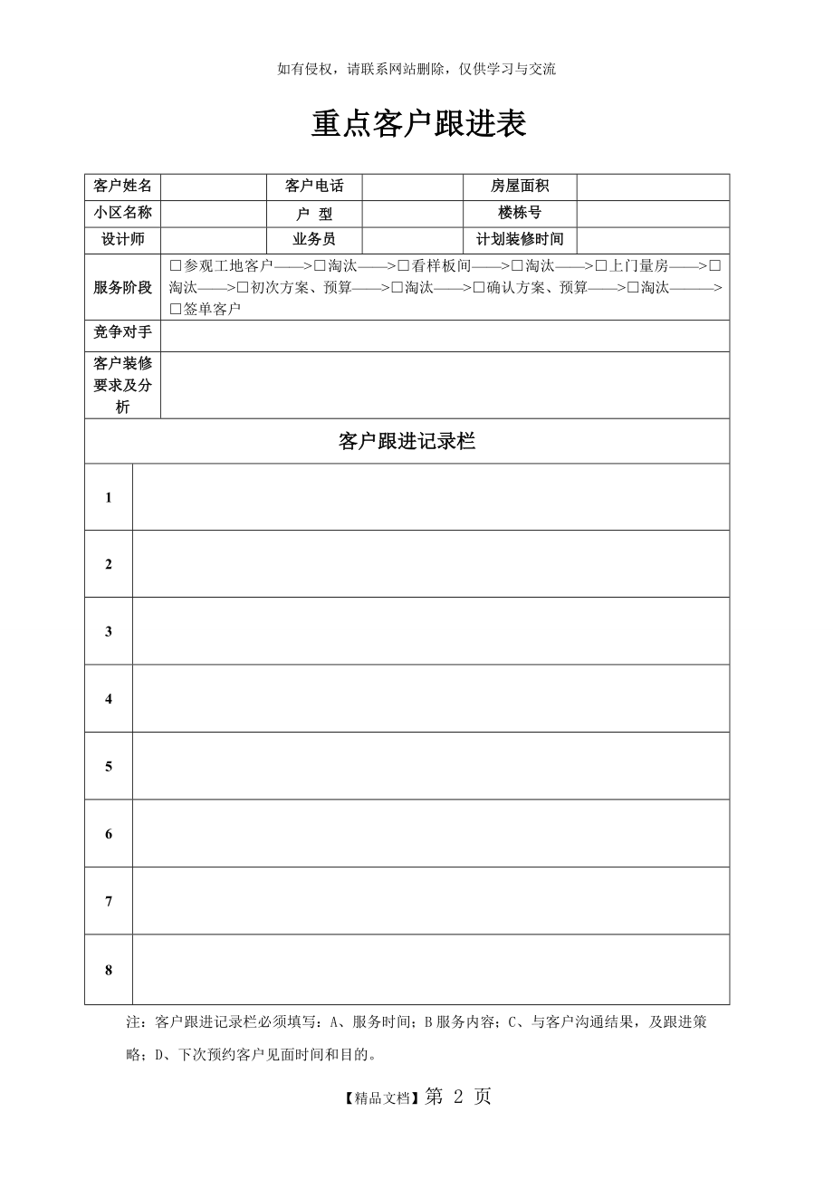 装饰公司客户跟进表.doc_第2页