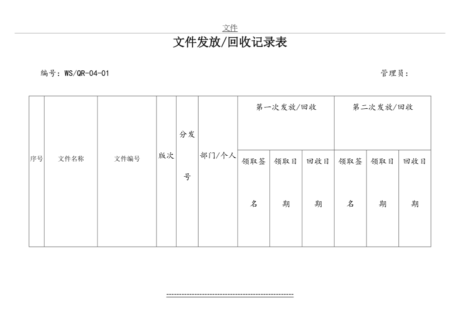 最新ISO9001表格(全套).doc_第2页