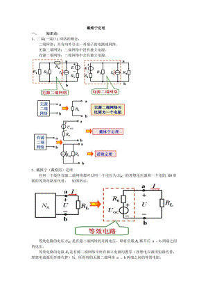 戴维南定理的解析与练习06122.doc