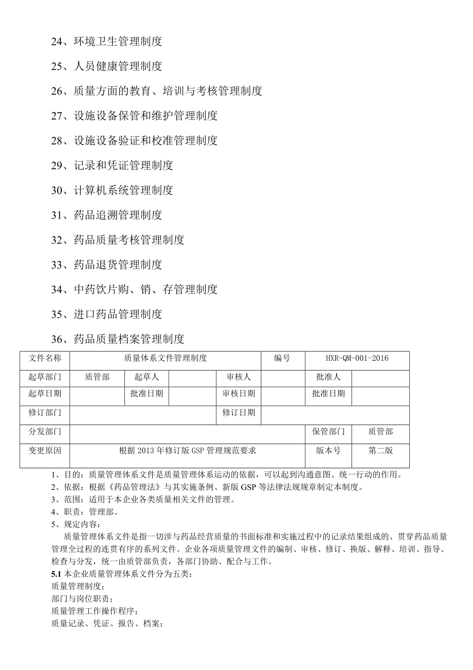 改新版GSP管理制度整套.doc_第2页