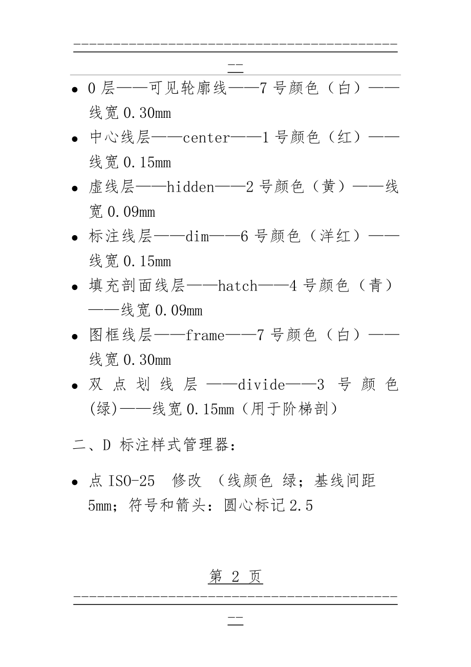 CAD标注及图层设置,还有快捷键全都有!(29页).doc_第2页