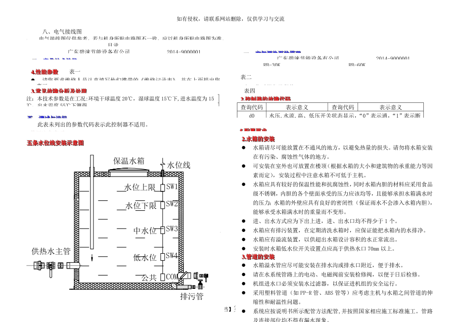 碧莱空气能热水器说明书 SMS-C1005C 4.doc_第2页