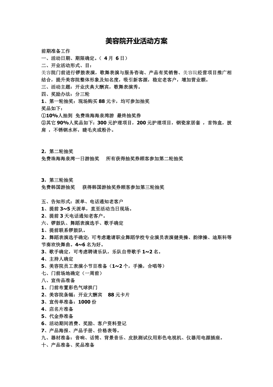 美容院经营方案.docx_第1页