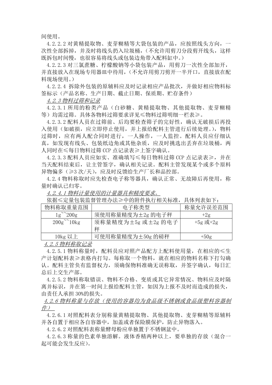 食品企业配料间卫生管理制度.docx_第2页