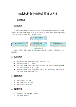 热水机组集中监控系统解决方案.doc