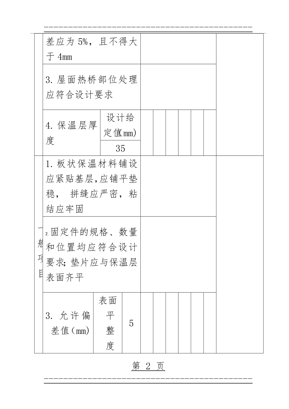 SG-T121-1屋面板状材料保温层检验批质量验收记录(4页).doc_第2页