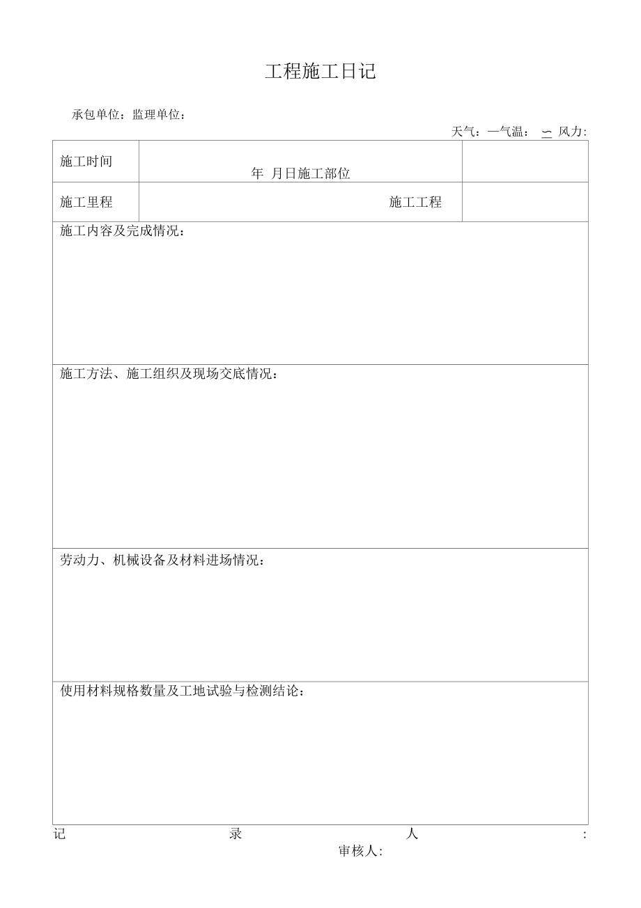 项目施工日记.docx_第1页